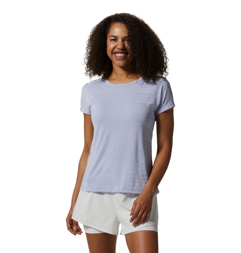 Women's Mighty Stripe Short Sleeve T-Shirt, Color: Vinca, image 1