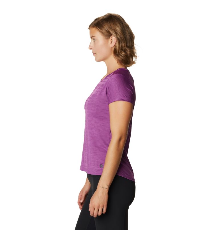 Women's Mighty Stripe Short Sleeve T-Shirt, Color: Acai, image 3