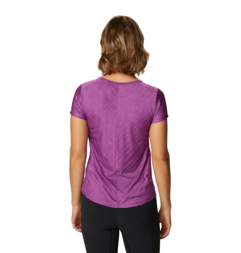 Women's Mighty Stripe Short Sleeve T-Shirt, Color: Acai, image 2