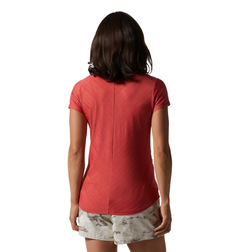 Thumbnail: Women's Mighty Stripe Short Sleeve T-Shirt, Color: Calla, image 2