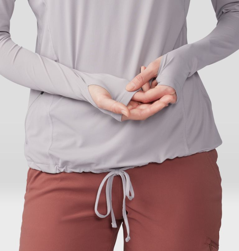 Women's Crater Lake Long Sleeve Hoody, Color: Light Dunes, image 6