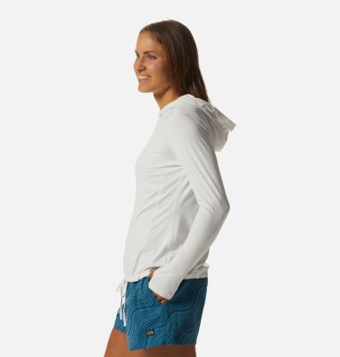 Women's Crater Lake Long Sleeve Hoody, Color: Fogbank, image 19