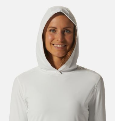 Women's Crater Lake Long Sleeve Hoody, Color: Fogbank, image 20