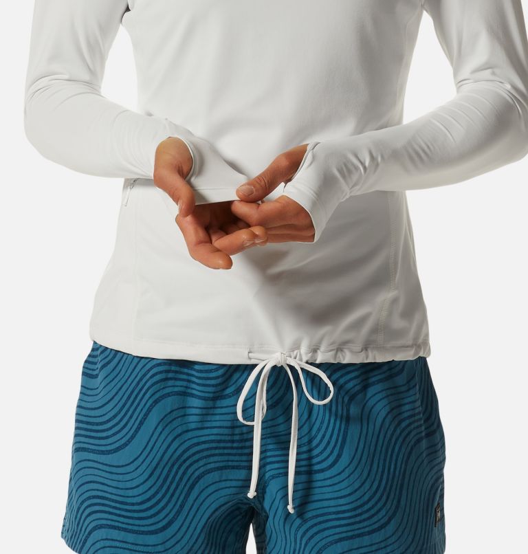 Women's Crater Lake Long Sleeve Hoody, Color: Fogbank, image 6