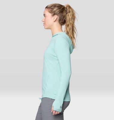 Women's Crater Lake Long Sleeve Hoody, Color: Mineral Spring, image 16