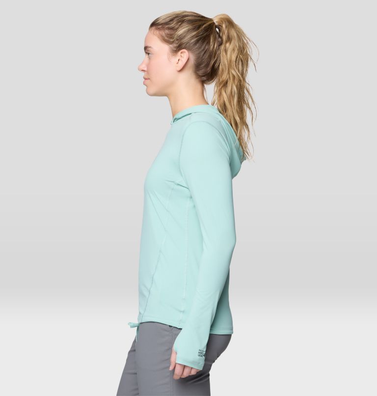 Women's Crater Lake Long Sleeve Hoody, Color: Mineral Spring, image 4
