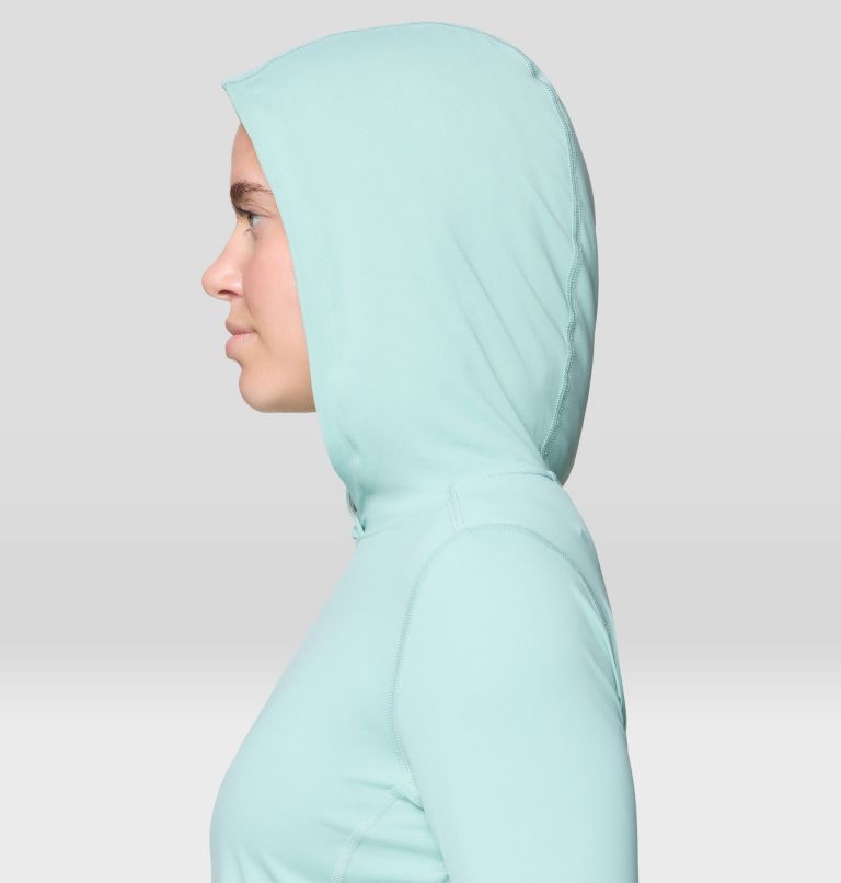 Women's Crater Lake Long Sleeve Hoody, Color: Mineral Spring, image 7