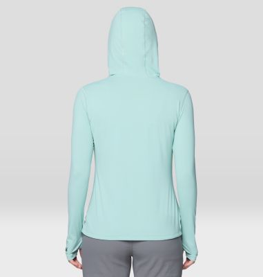Women's Crater Lake Long Sleeve Hoody, Color: Mineral Spring, image 15