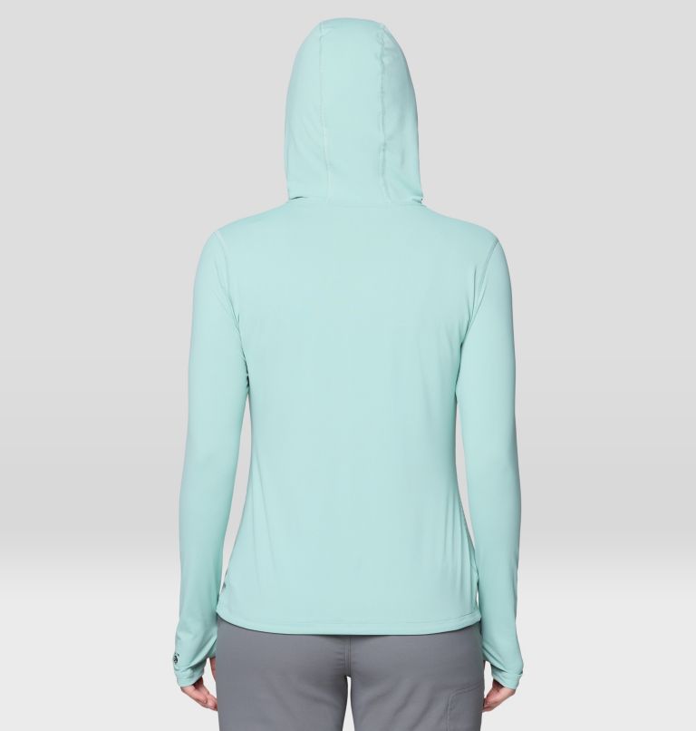 Women's Crater Lake Long Sleeve Hoody, Color: Mineral Spring, image 3