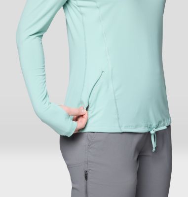 Women's Crater Lake Long Sleeve Hoody, Color: Mineral Spring, image 14