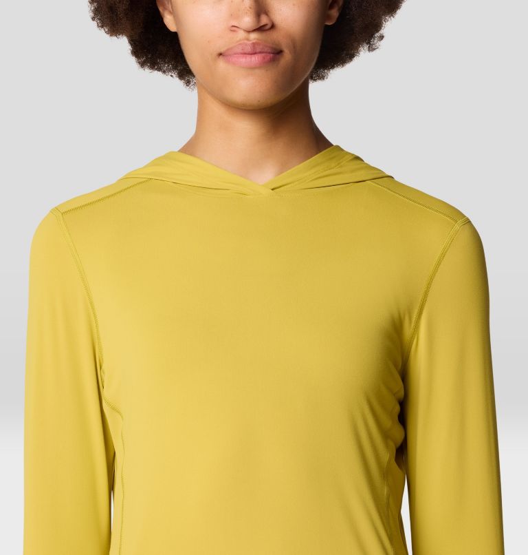 Women's Crater Lake Long Sleeve Hoody, Color: Bright Olive, image 5