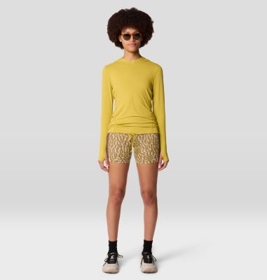 Women's Crater Lake Long Sleeve Hoody, Color: Bright Olive, image 42