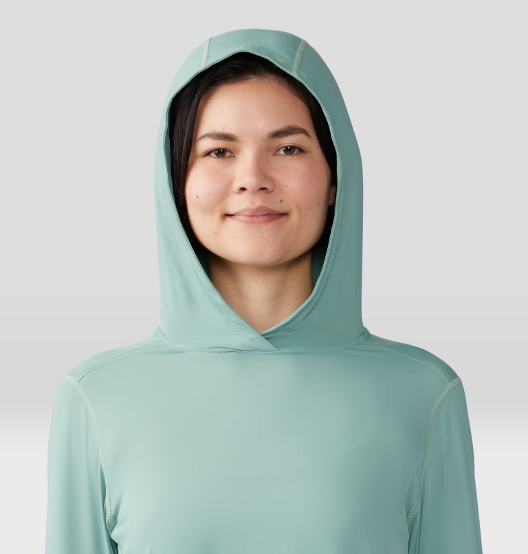 Chandail manches longues à capuchon Crater Lake Femme | 387 | XL, Color: Lichen Green, image 4
