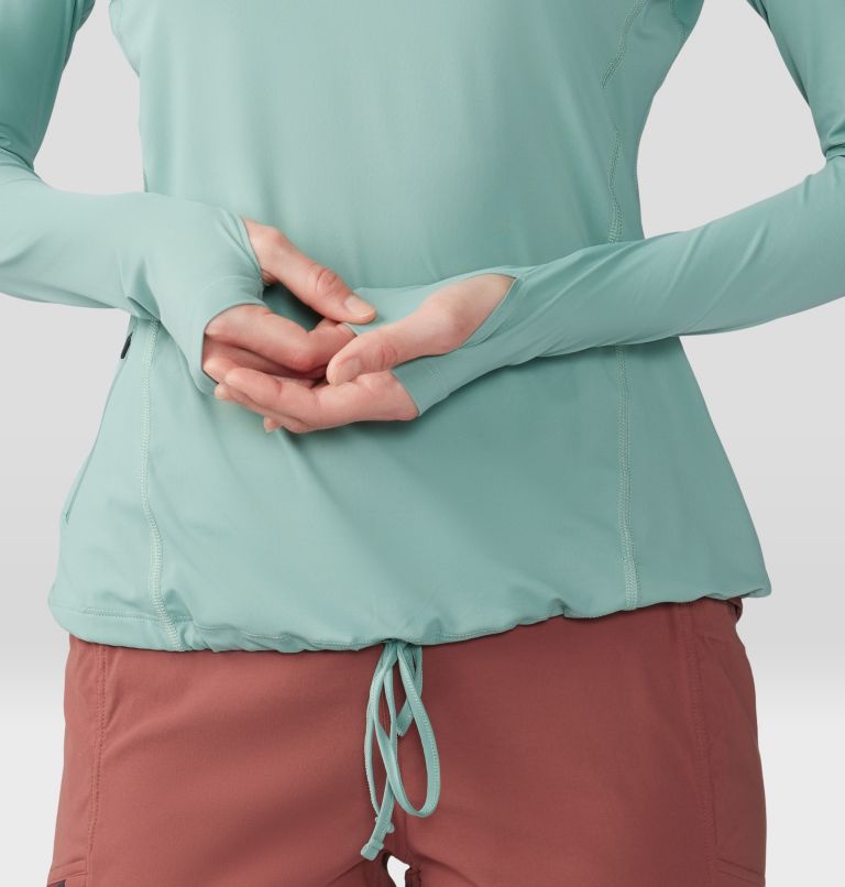 Chandail manches longues à capuchon Crater Lake Femme | 387 | XL, Color: Lichen Green, image 6
