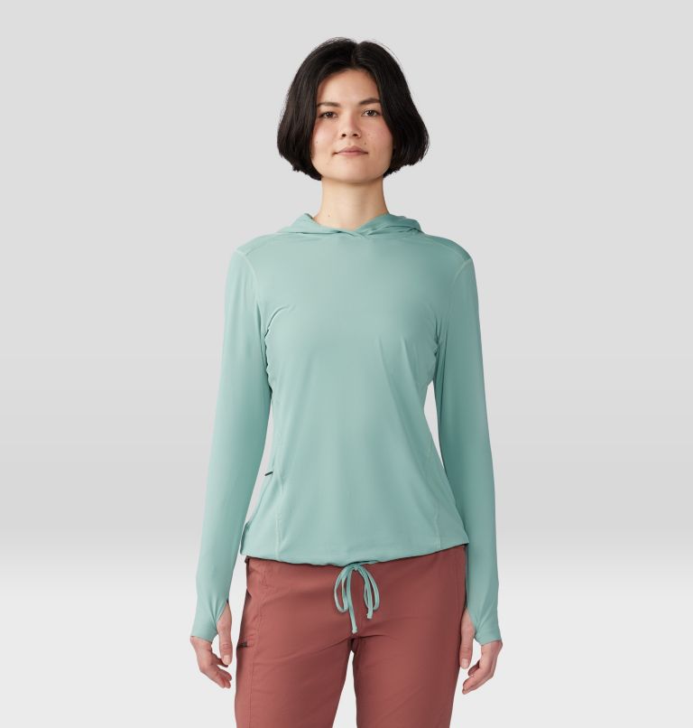 Chandail manches longues à capuchon Crater Lake Femme | 387 | XL, Color: Lichen Green, image 1