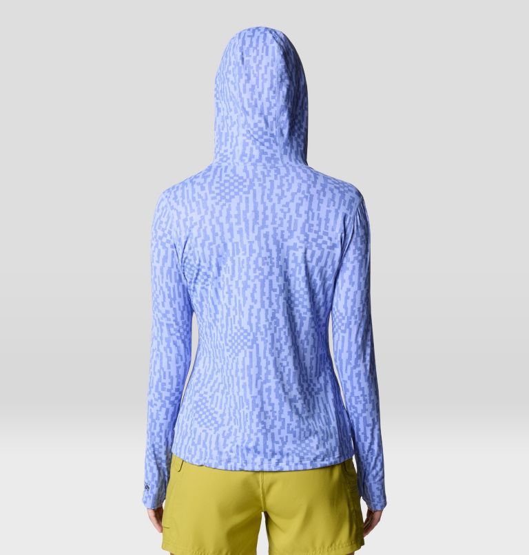 Women's Crater Lake Long Sleeve Hoody, Color: Light Illusion Digidaze Print, image 2