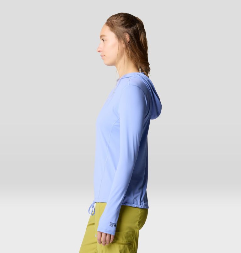Women's Crater Lake Long Sleeve Hoody, Color: Light Illusion, image 4