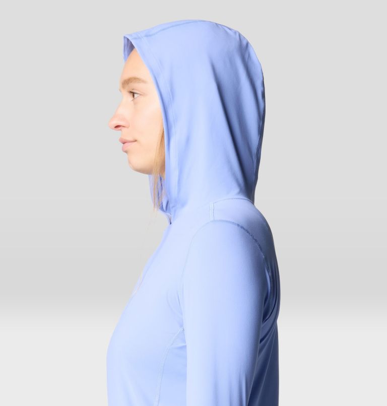 Women's Crater Lake Long Sleeve Hoody, Color: Light Illusion, image 6