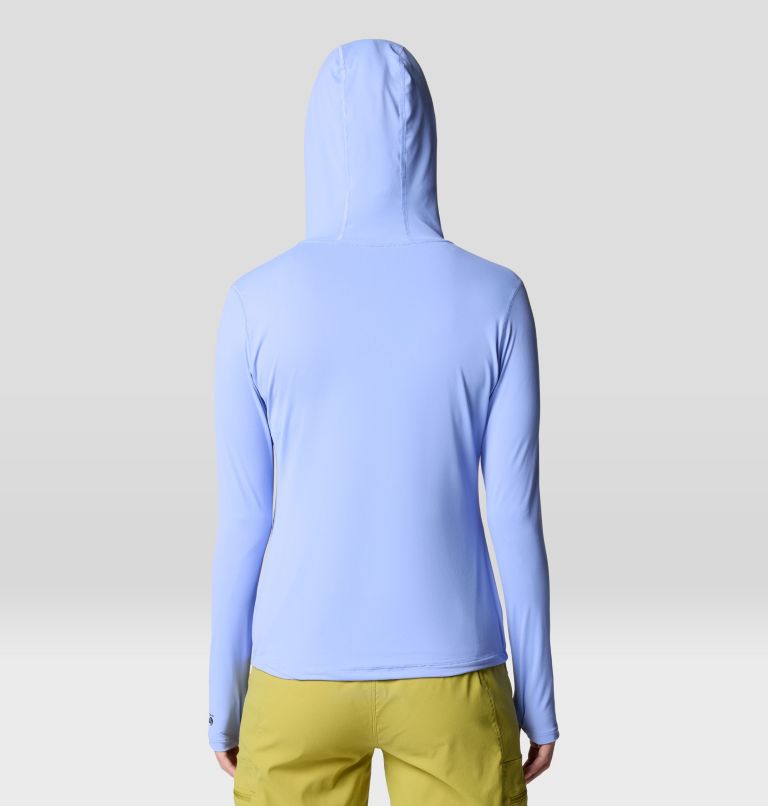 Women's Crater Lake Long Sleeve Hoody, Color: Light Illusion, image 3