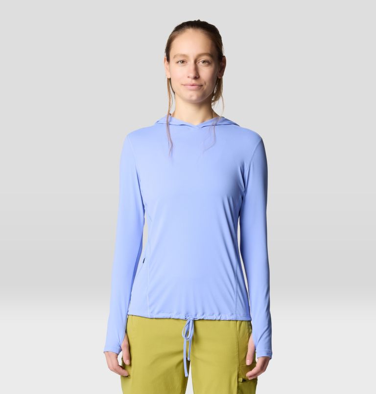 Women's Crater Lake Long Sleeve Hoody, Color: Light Illusion, image 1