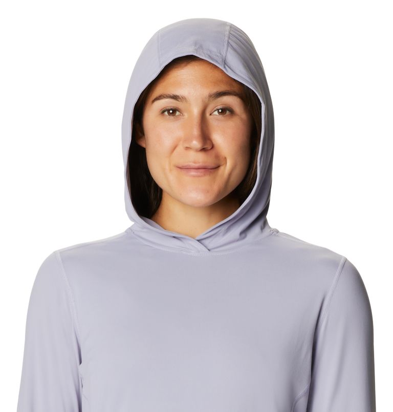 Women's Crater Lake Long Sleeve Hoody, Color: Frost Grey, image 4