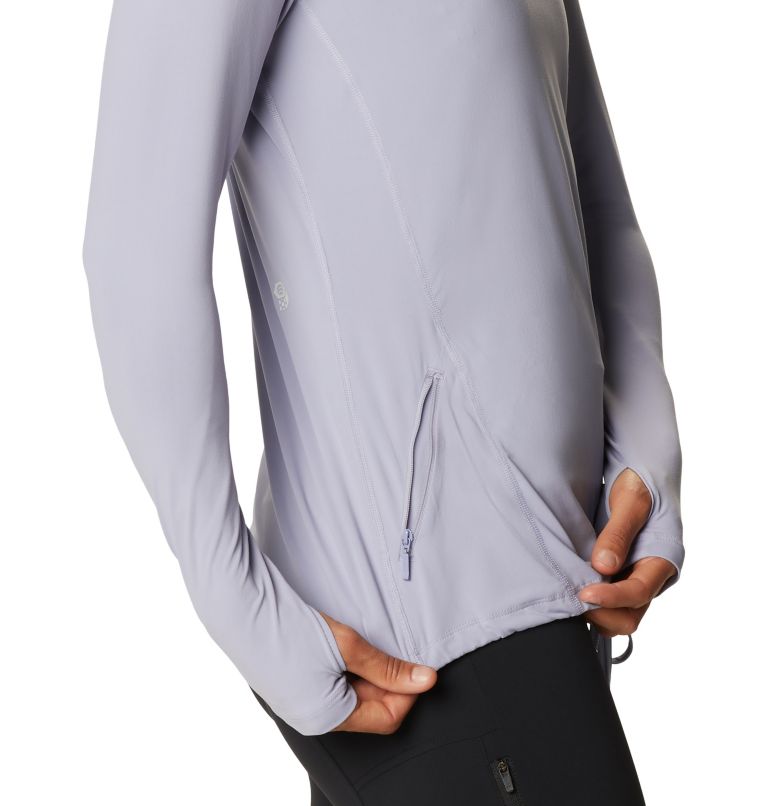 Women's Crater Lake Long Sleeve Hoody, Color: Frost Grey, image 5