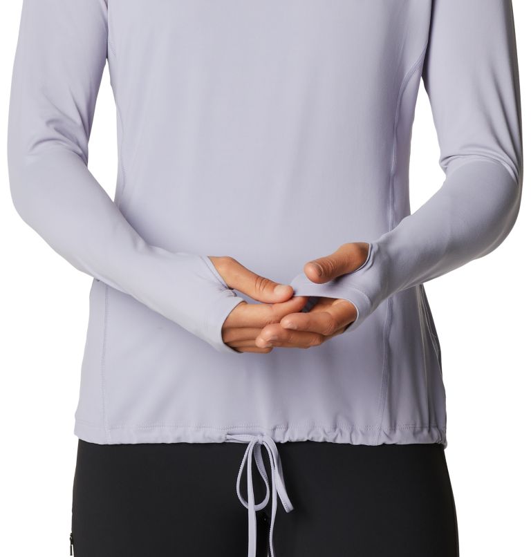 Women's Crater Lake Long Sleeve Hoody, Color: Frost Grey, image 6