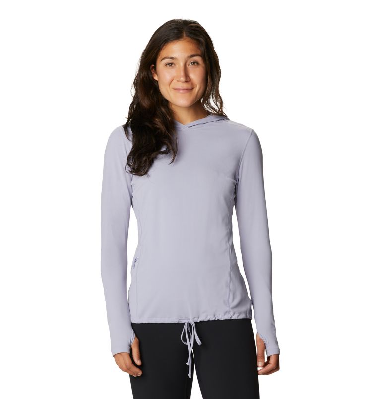Women's Crater Lake Long Sleeve Hoody, Color: Frost Grey, image 1