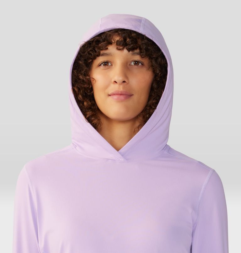 Women's Crater Lake Long Sleeve Hoody, Color: Wisteria, image 4