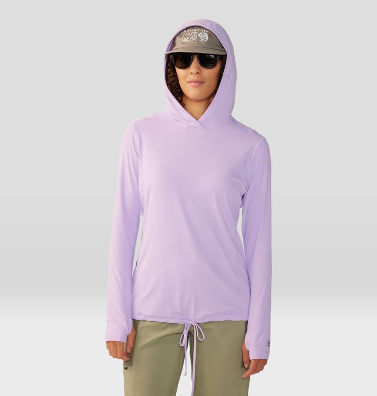 Thumbnail: Women's Crater Lake Long Sleeve Hoody, Color: Wisteria, image 8