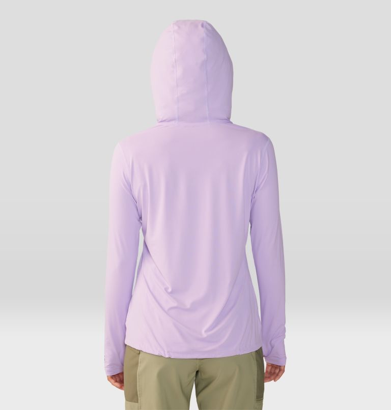 Thumbnail: Women's Crater Lake Long Sleeve Hoody, Color: Wisteria, image 2