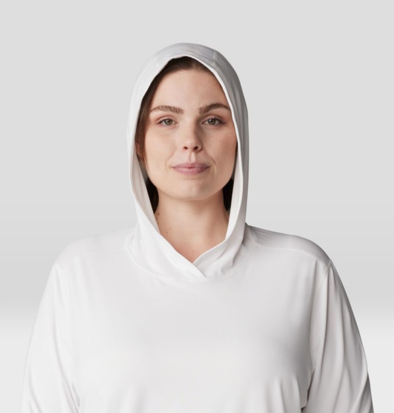 Women's Crater Lake Long Sleeve Hoody | 102 | 1X, Color: Fogbank, image 4