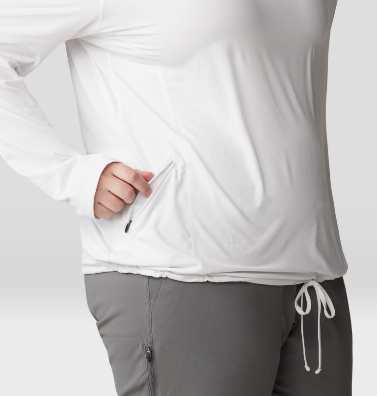 Women's Crater Lake Long Sleeve Hoody | 102 | 1X, Color: Fogbank, image 5