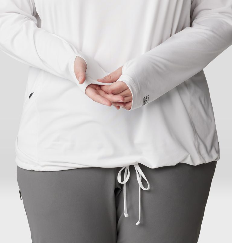 Women's Crater Lake Long Sleeve Hoody | 102 | 1X, Color: Fogbank, image 6