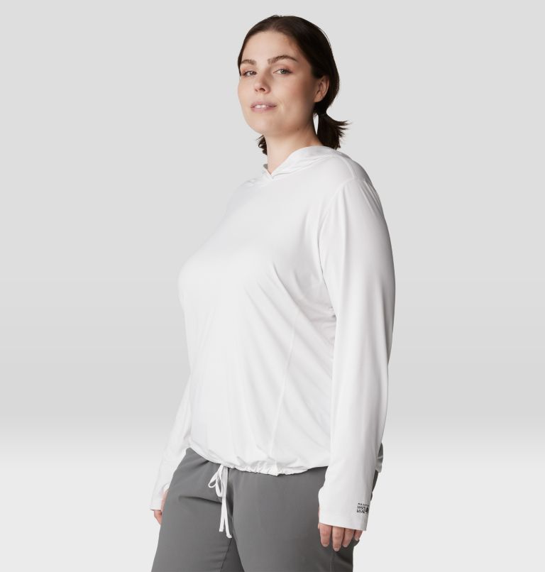 Women's Crater Lake Long Sleeve Hoody | 102 | 1X, Color: Fogbank, image 7