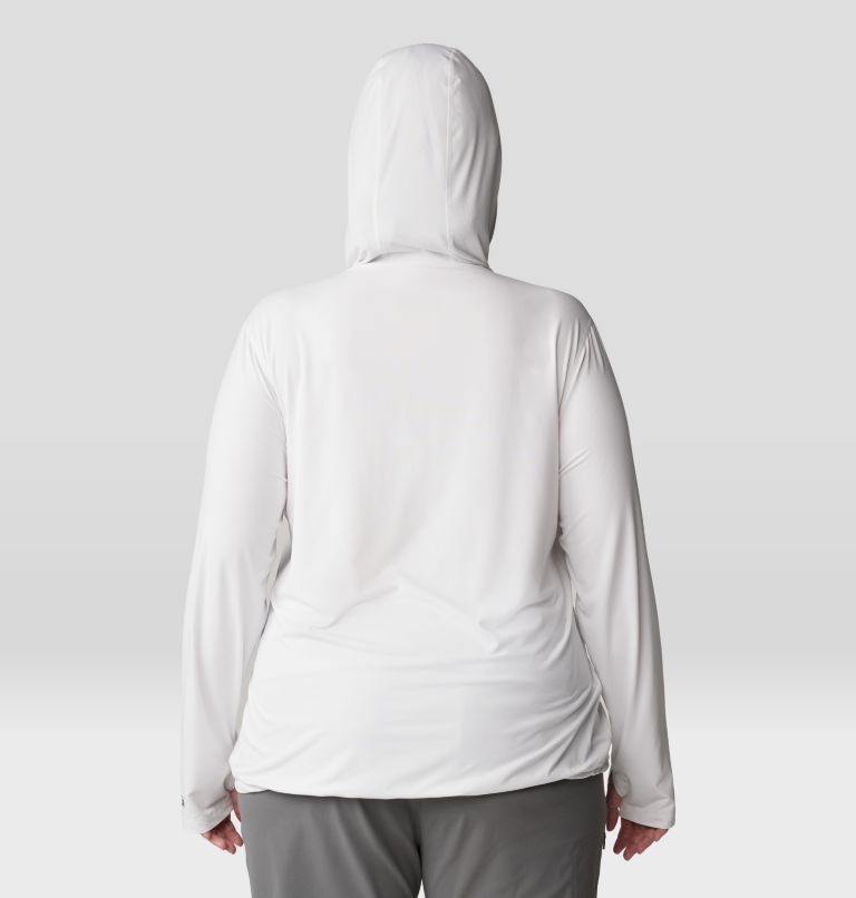 Women's Crater Lake Long Sleeve Hoody | 102 | 1X, Color: Fogbank, image 2