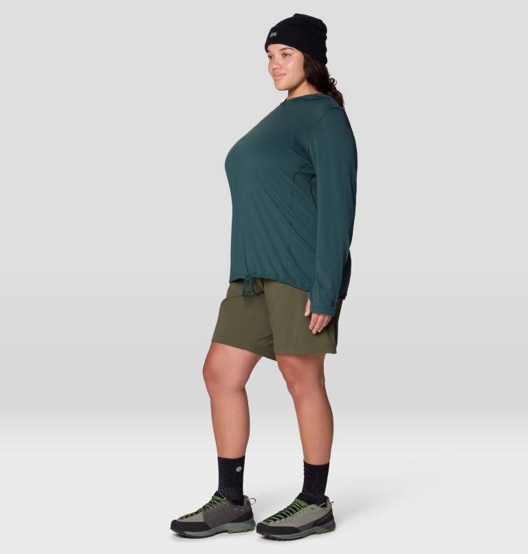 Women's Crater Lake Long Sleeve Hoody - Plus Size, Color: Verve, image 2