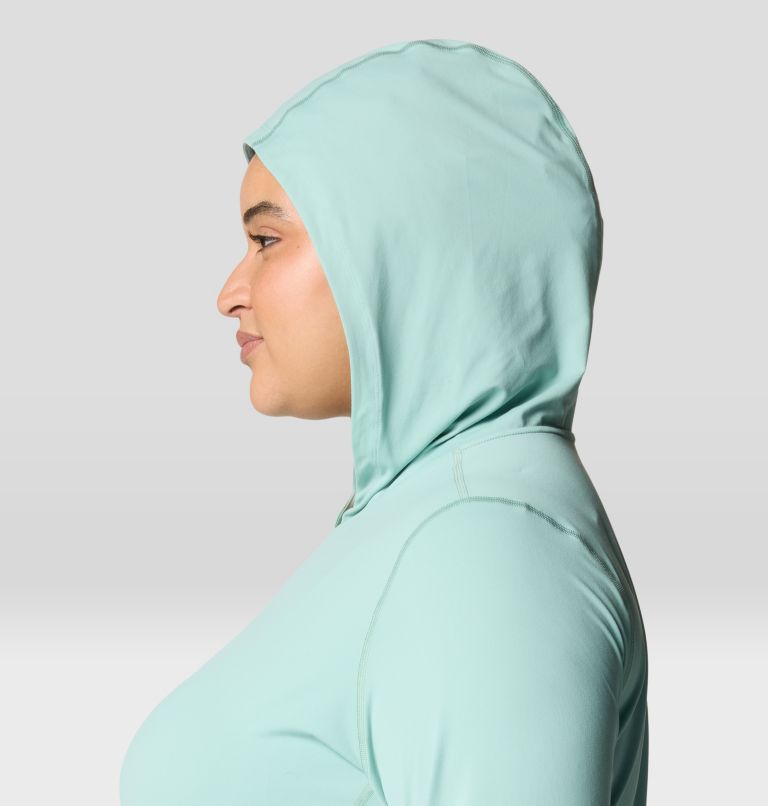 Women's Crater Lake Long Sleeve Hoody - Plus Size, Color: Mineral Spring, image 6