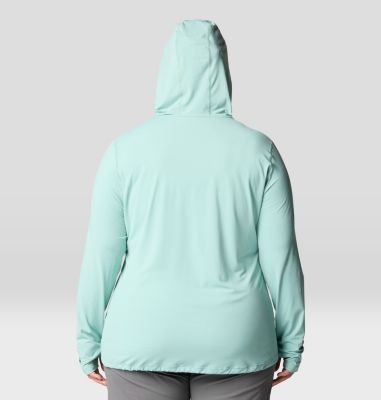 Women's Crater Lake Long Sleeve Hoody - Plus Size, Color: Mineral Spring, image 3