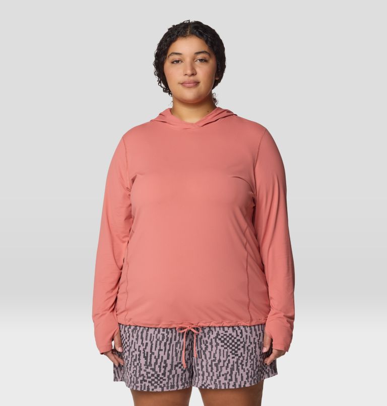 Women's Crater Lake Long Sleeve Hoody | 634 | 2X, Color: Fleurs, image 1