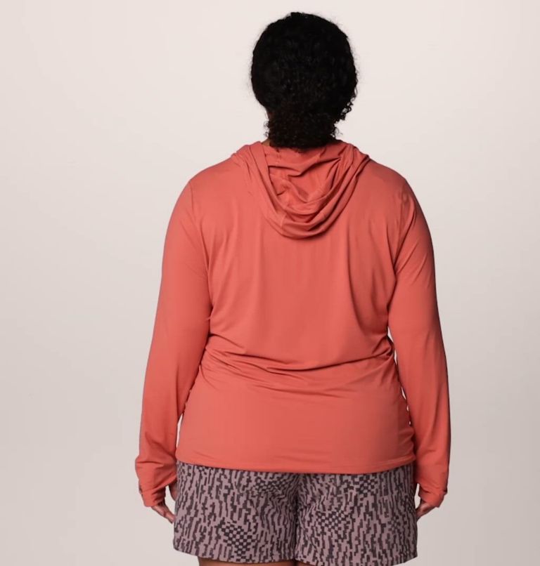 Women's Crater Lake Long Sleeve Hoody | 634 | 2X, Color: Fleurs