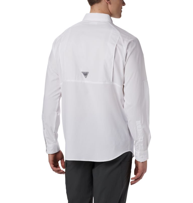 Thumbnail: Men's PFG Terminal Tackle Long Sleeve Woven Shirt, Color: White, image 2
