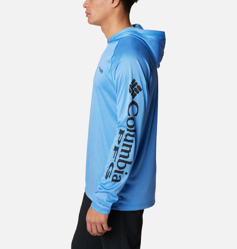 Terminal Tackle Heather Hoodie | 431 | XS, Color: Hyper Blue Heather, Black Logo, image 2
