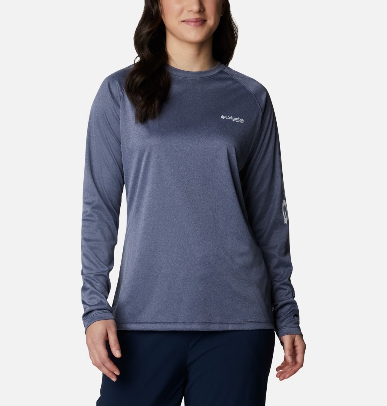 Women's PFG Tidal Tee™ Heather Long Sleeve Shirt 1