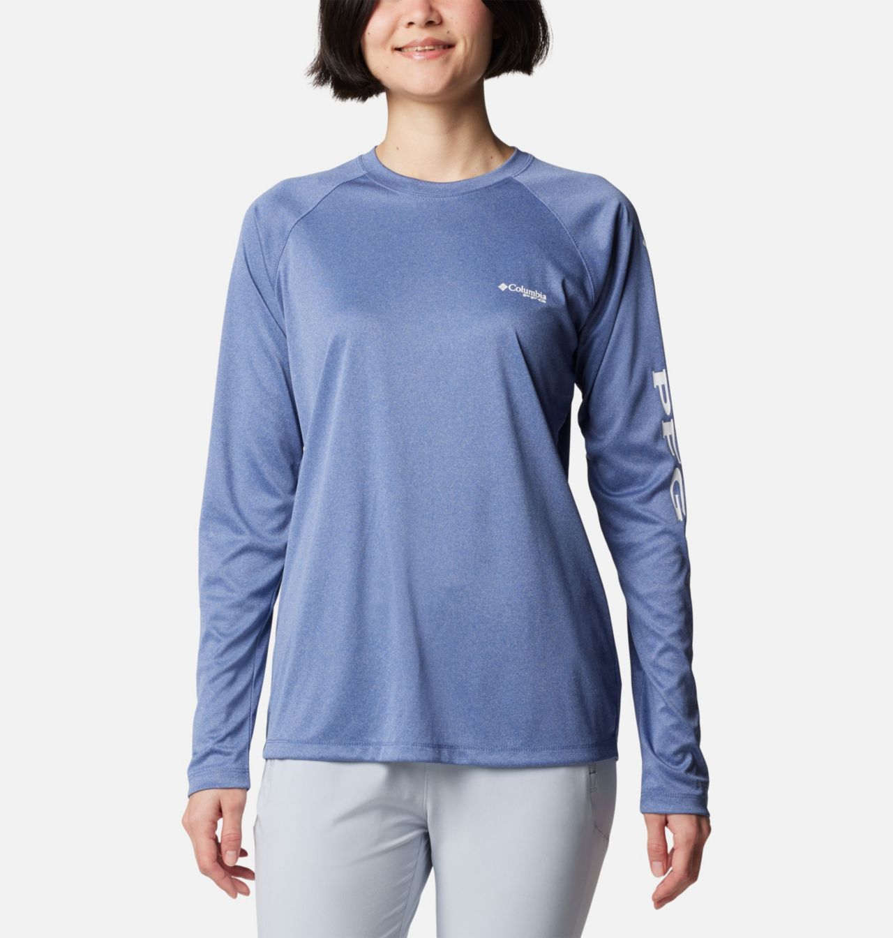 Women's PFG Tidal Tee™ Heather Long Sleeve Shirt 1