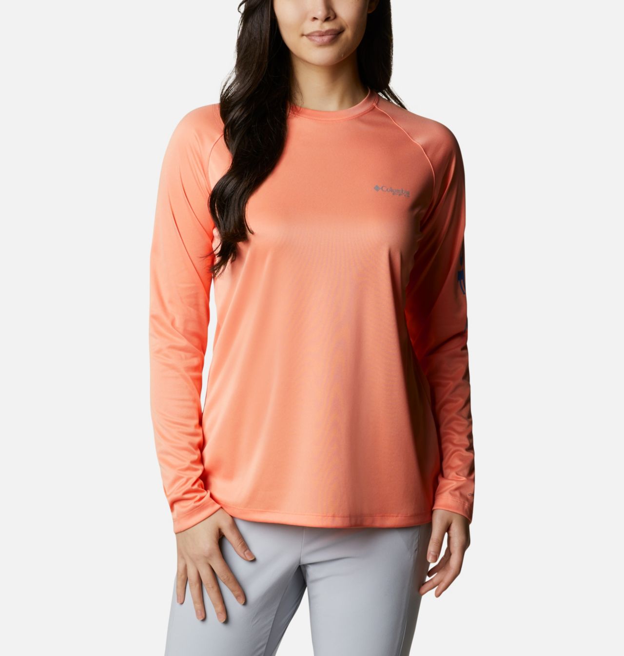 Women's PFG Tidal Tee™ Heather Long Sleeve Shirt 1