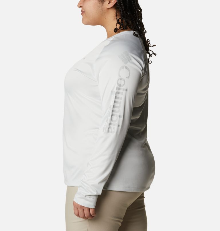 T-shirt à manches longues Tidal Tee PFG Heather Femme - Grandes tailles, Color: White Heather, Cool Grey Logo, image 3