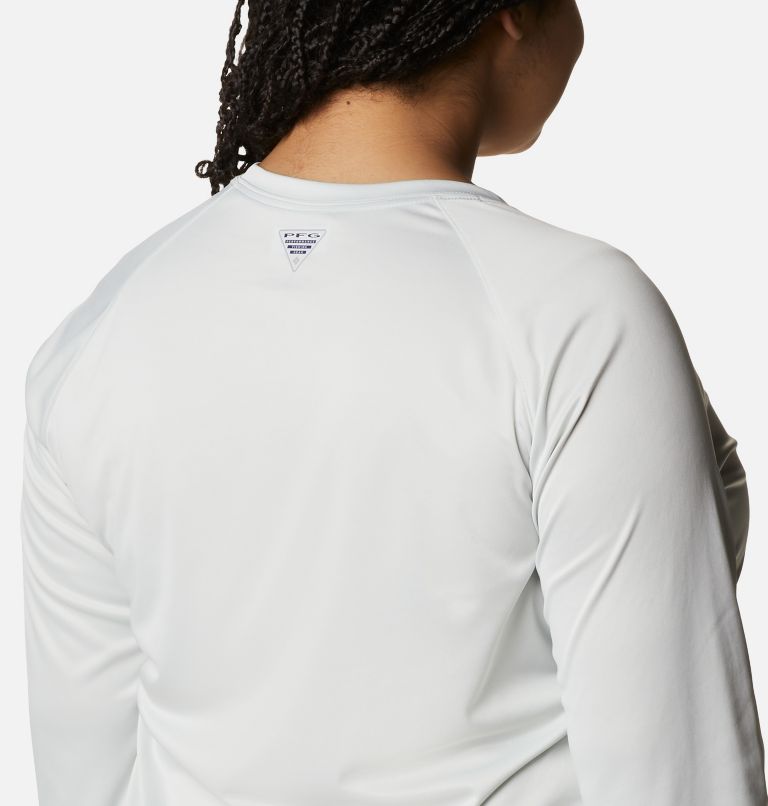 T-shirt à manches longues Tidal Tee PFG Heather Femme - Grandes tailles, Color: White Heather, Cool Grey Logo, image 5
