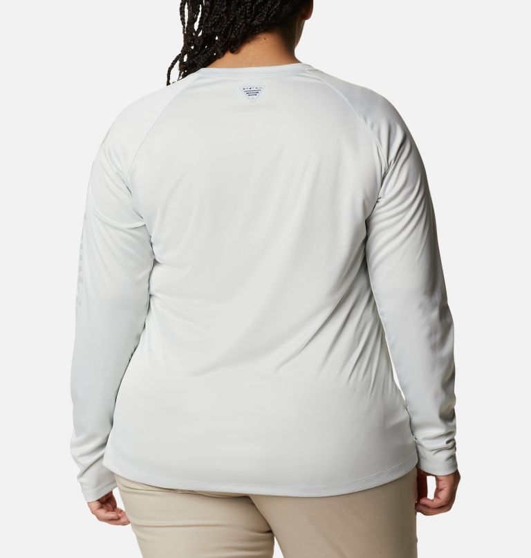 T-shirt à manches longues Tidal Tee PFG Heather Femme - Grandes tailles, Color: White Heather, Cool Grey Logo, image 2