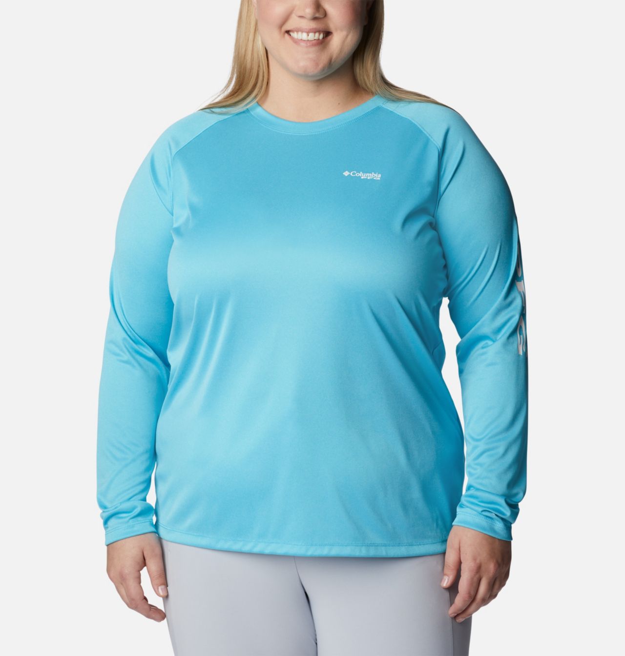 Women's Tidal Tee™ PFG Heather Long Sleeve - Plus Size 1
